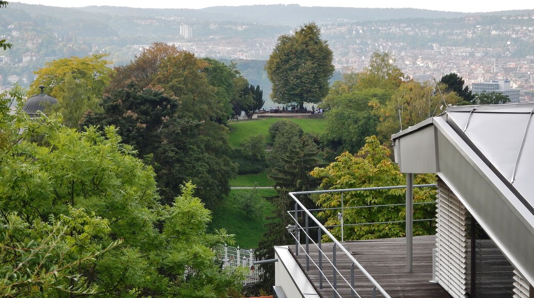 Blick Richtung Teehaus und Stuttgart vom Bopser