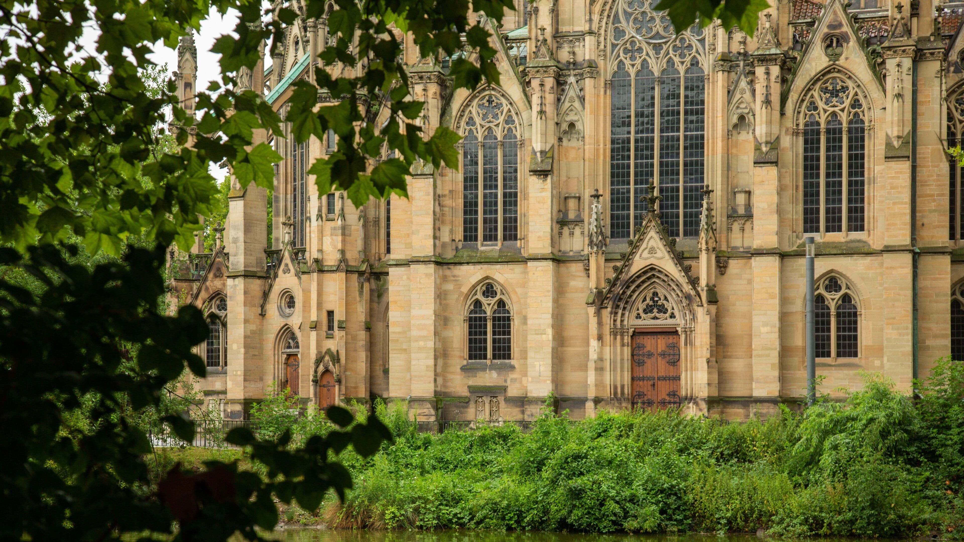 Stuttgart featuring a church or cathedral and heritage architecture