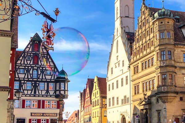 Market Square with old town hall in Rothenburg ob der Tauber, Bavaria, Germany
#Trovember
