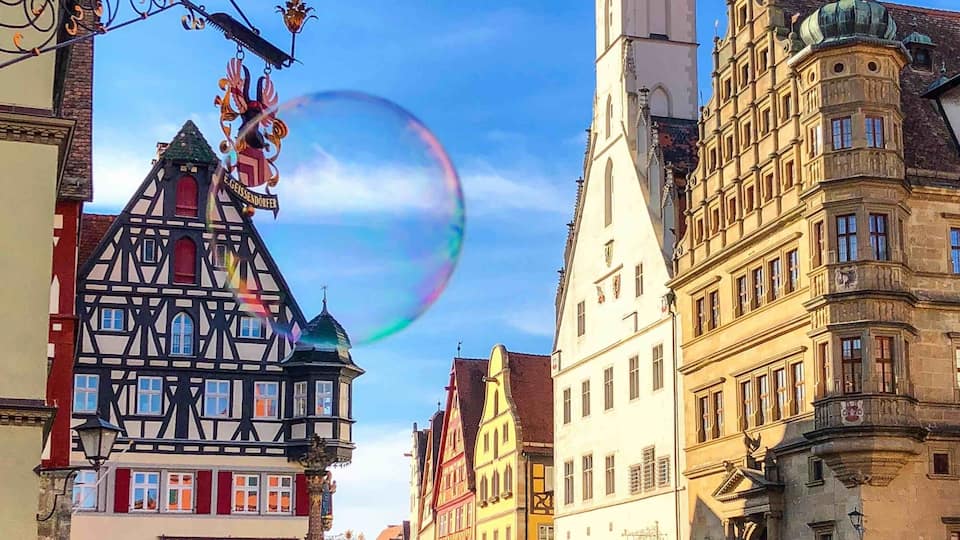 Market Square with old town hall in Rothenburg ob der Tauber, Bavaria, Germany
#Trovember