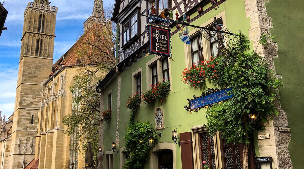 In the streets of Rothenburg ob der Tauber, Bavaria, Germany