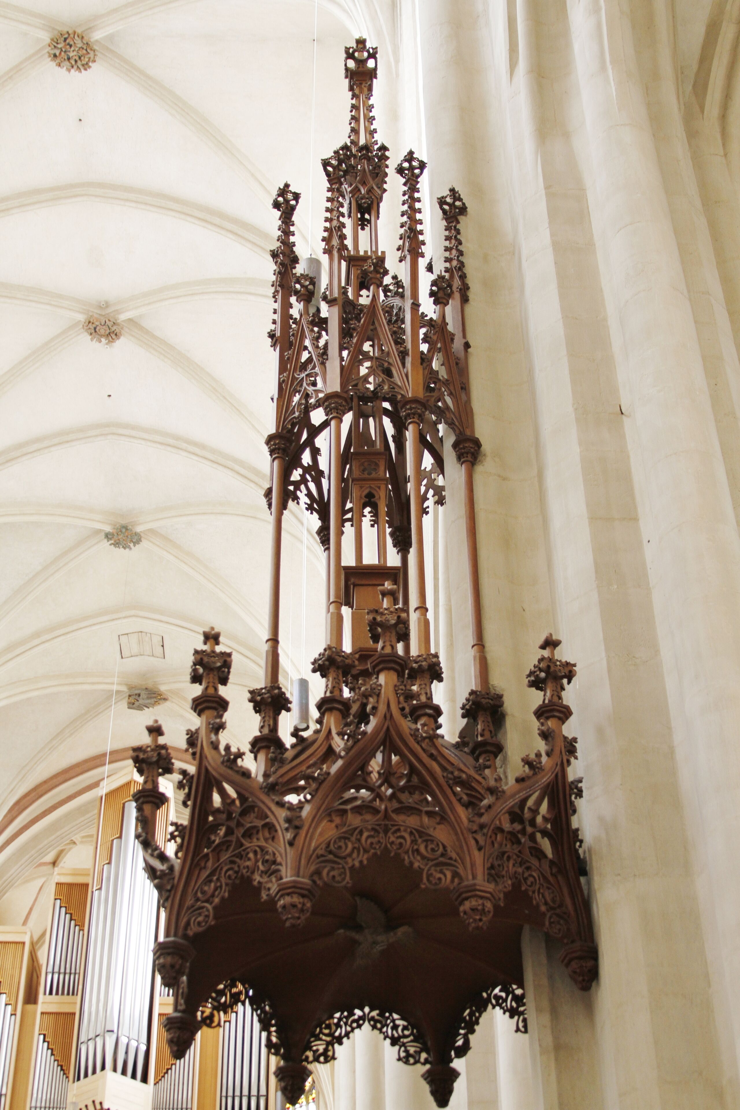 Interior of St. Jakob in Rothenburg ob der Tauber - Germany