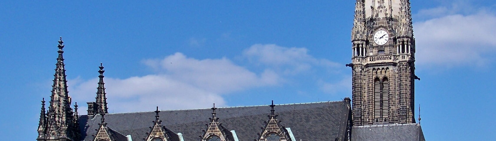 Peterskirche in Leipzig aus der Hohen Straße