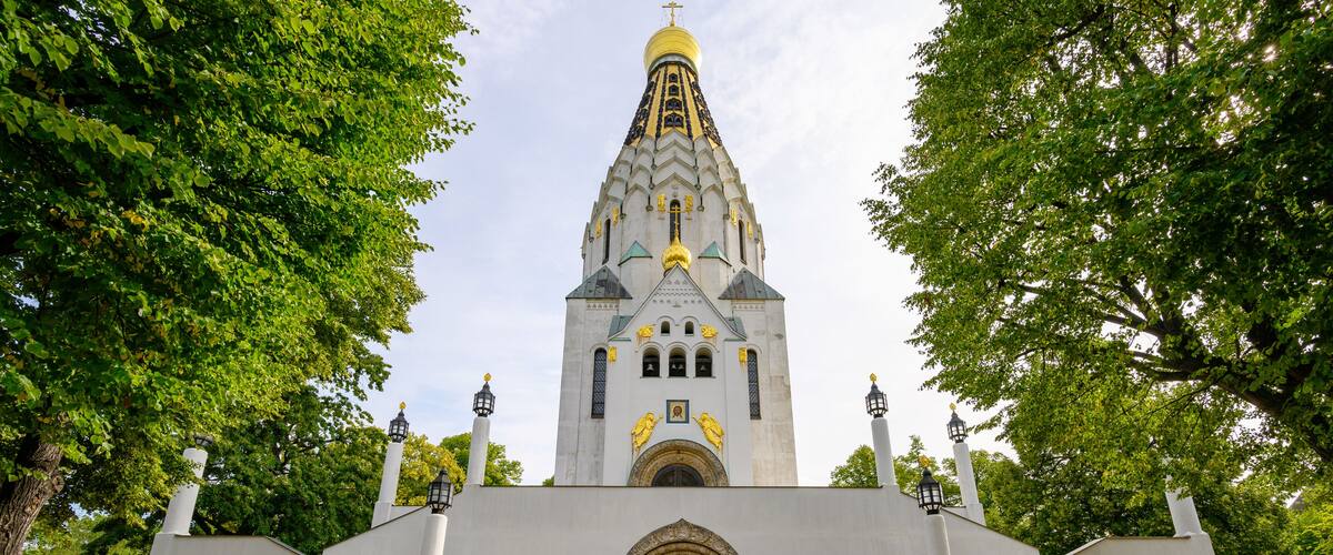 russische Kirche in Leipzig, Ostdeutschland
