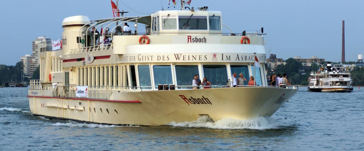 Passenger ship Asbach in Cologne.