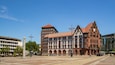 Dortmund City Centre which includes heritage architecture and a square or plaza
