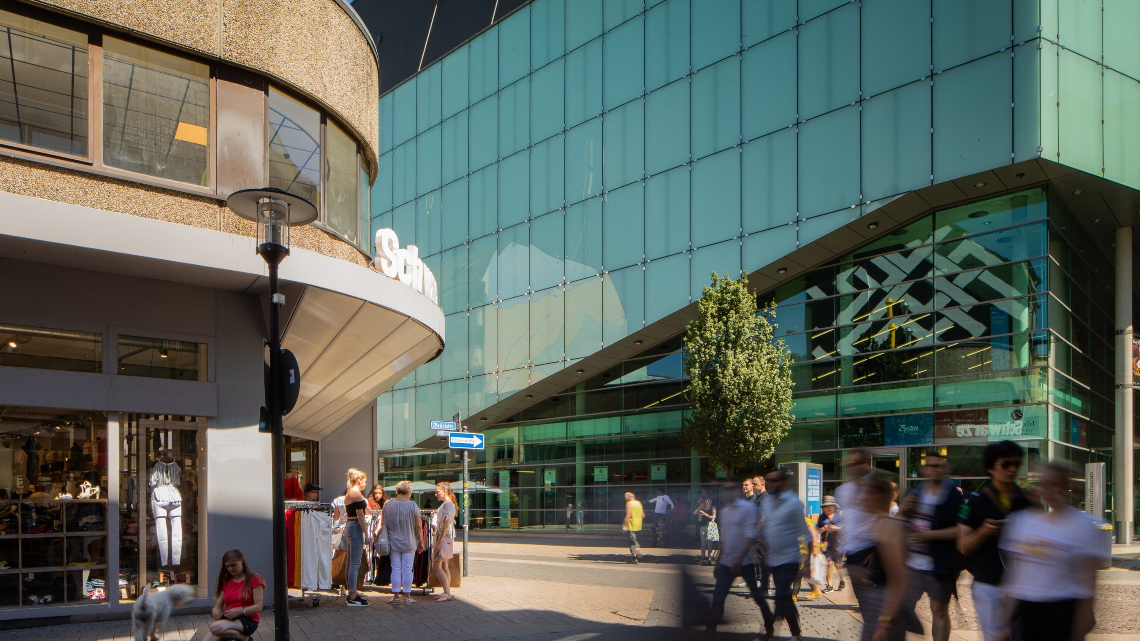 Dortmund City Centre showing a city