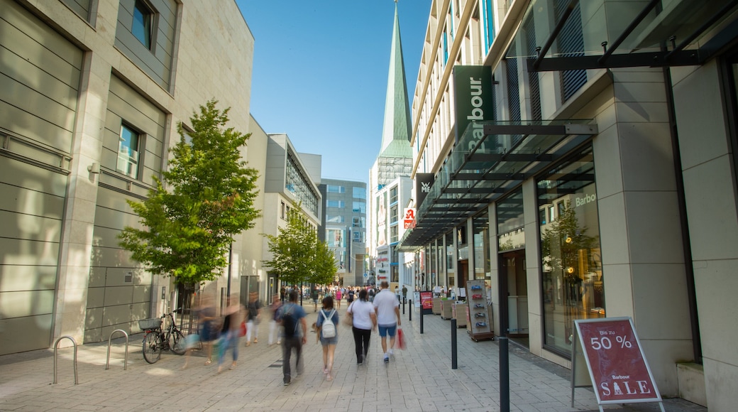 Dortmund City Centre which includes signage