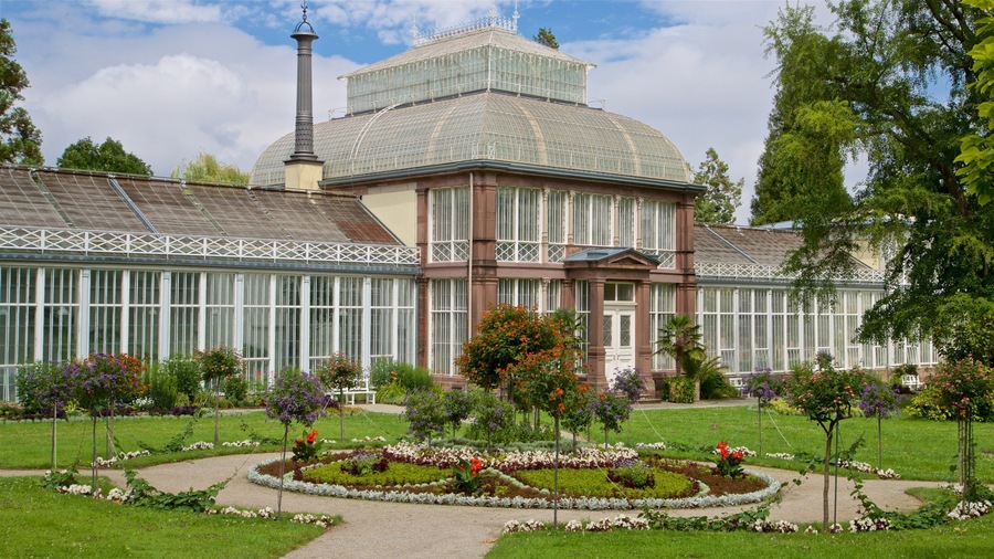 Bergpark Wilhelmshoehe which includes flowers, heritage architecture and a garden