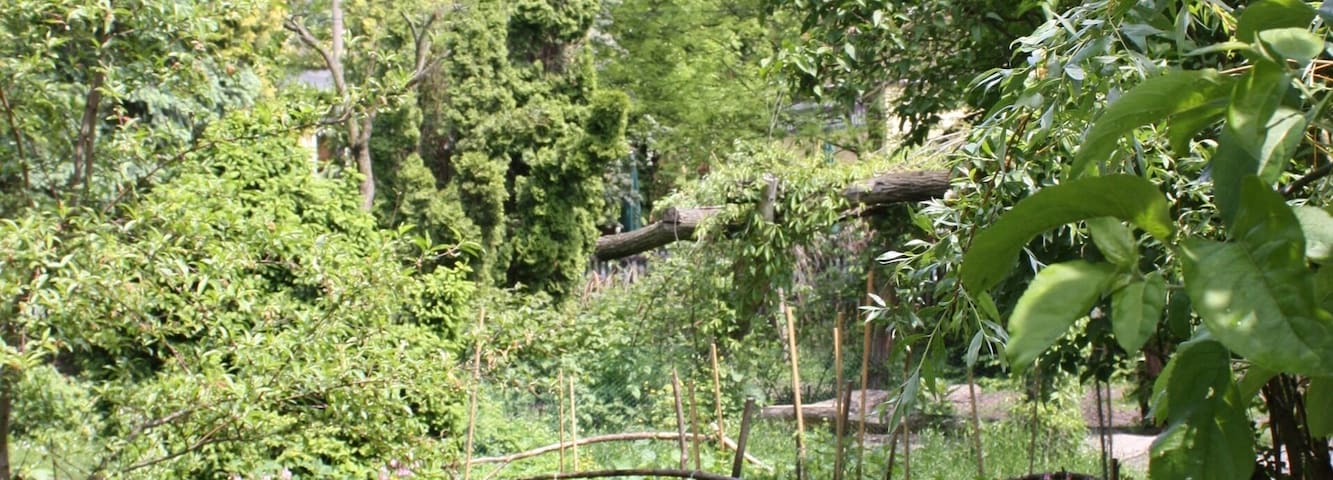 Dölitz (Leipzig), the water mill, the garden