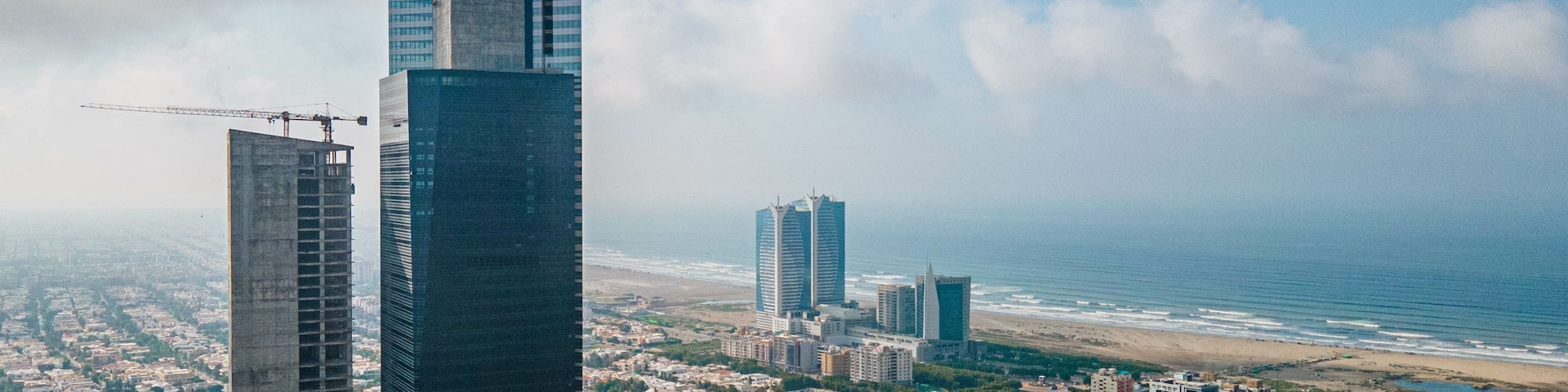 Bahria Icon Tower is an under-construction skyscraper complex in the seaside municipality of Clifton in Karachi, Pakistan. The complex includes a 62-story tower, which at 300 meters, is the tallest b