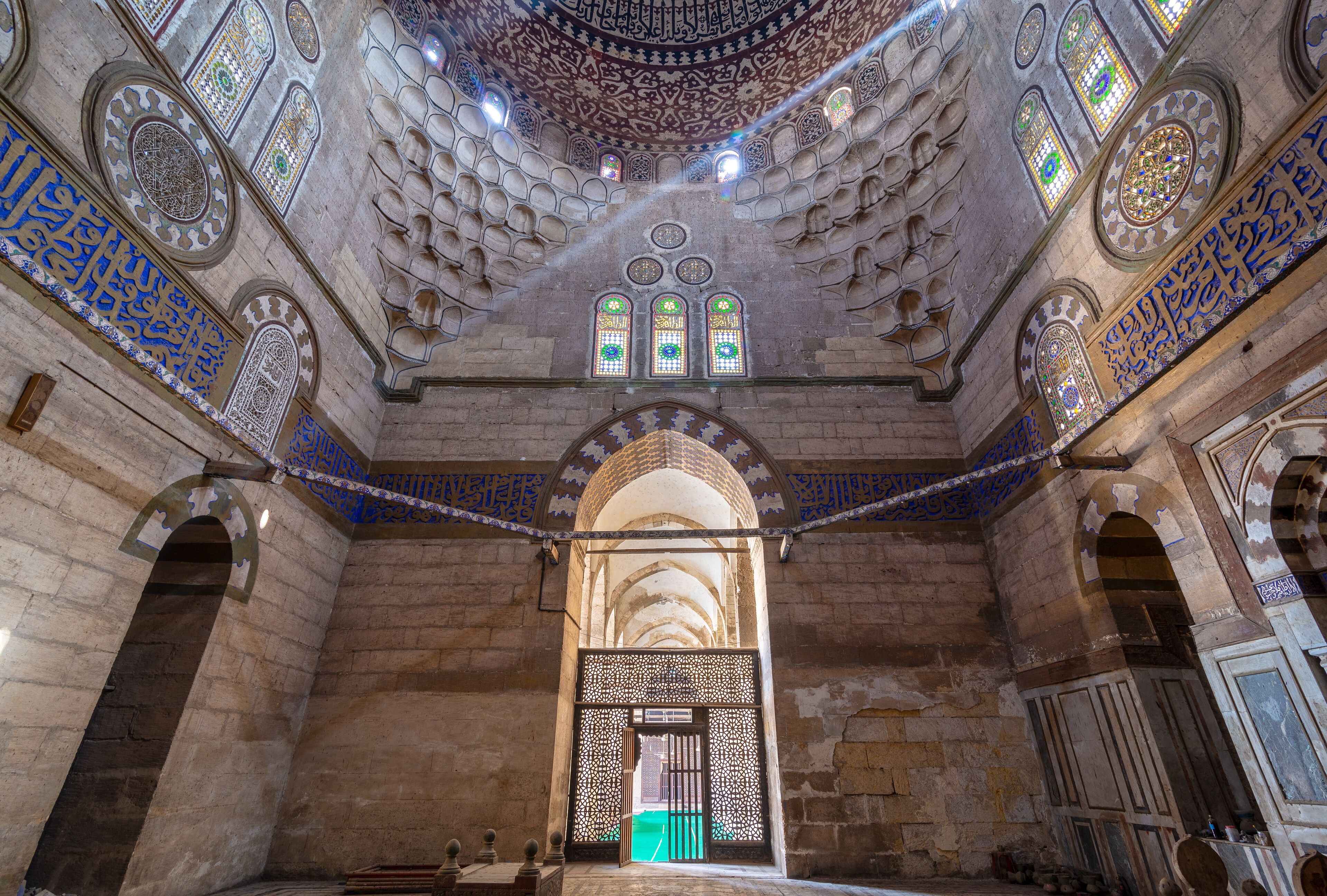 Mausoleum of Sultan Al Zaher Barquq wife and daughters at the complex of Al Nasr Farag Ibn Barquq complex located at the city of the dead, Cairo, Egypt