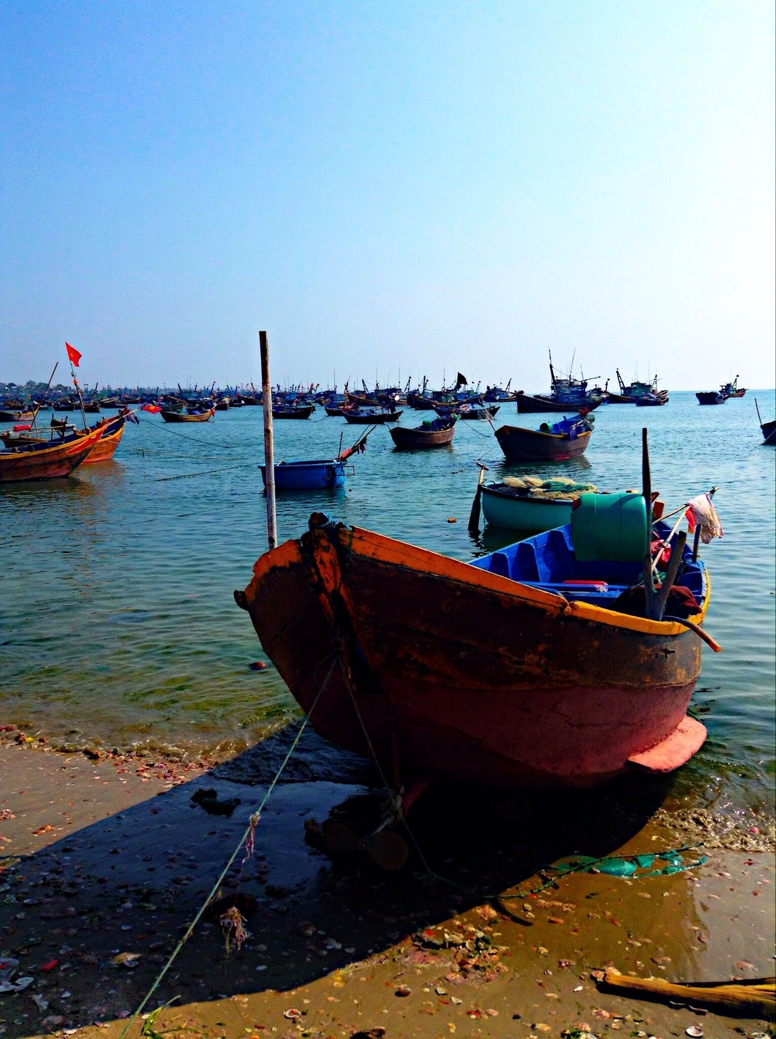 Fishing village in Mui Ne, Phan Thiet Vietnam