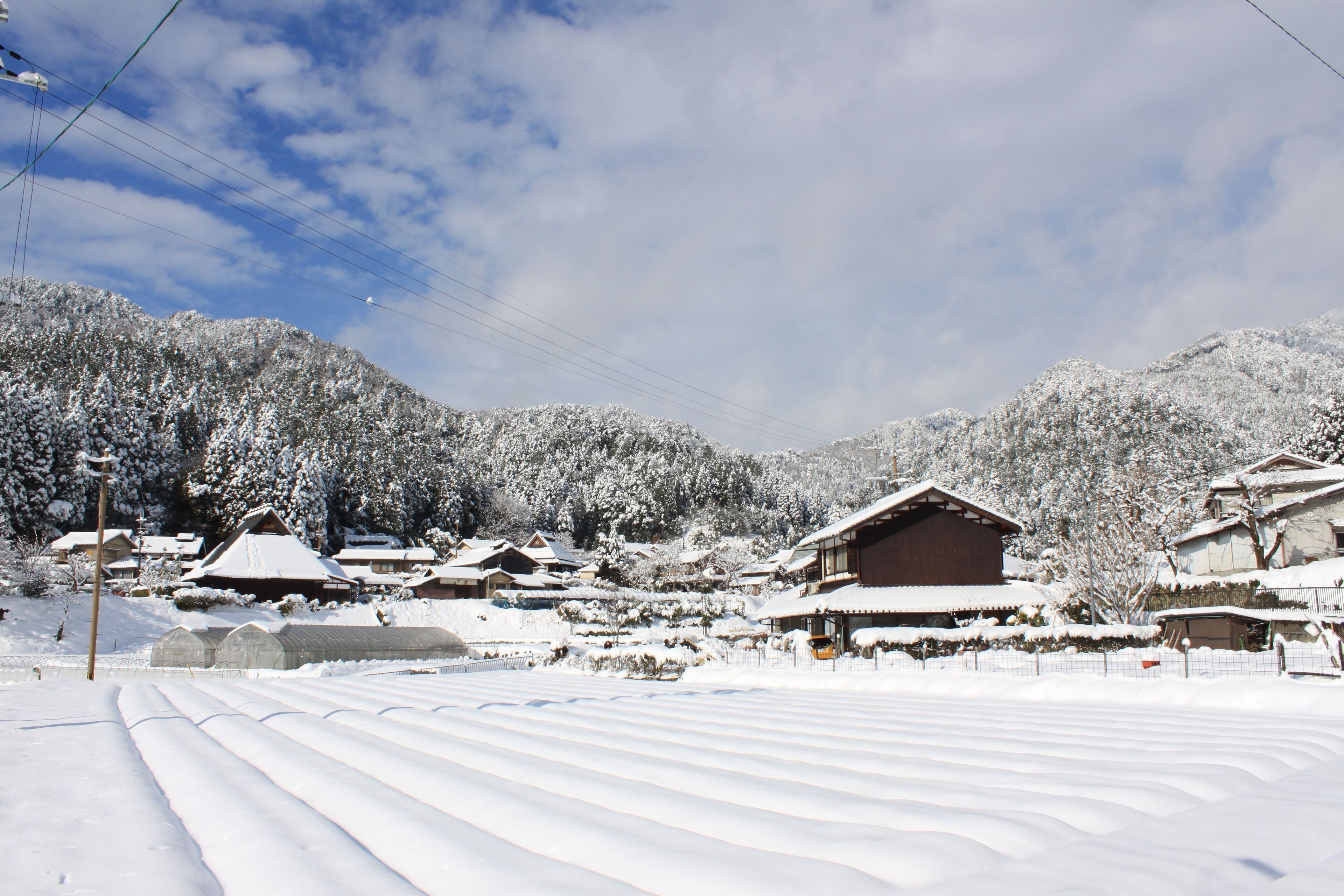寂光院付近の風景