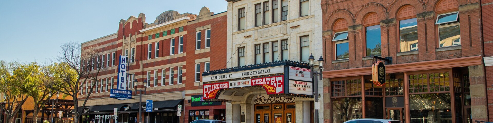 Whyte ave showing heritage elements and a small town or village