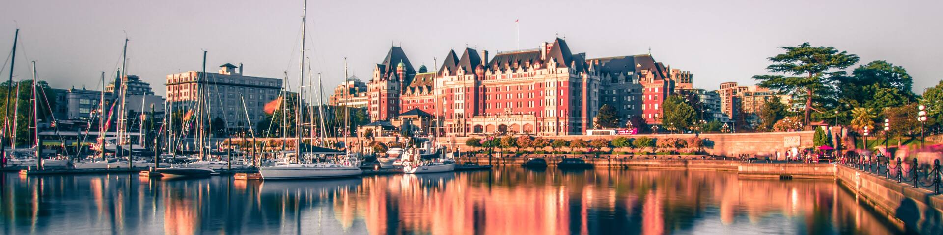 View of Inner Harbour of Victoria, Vancouver Island, B.C., Canada