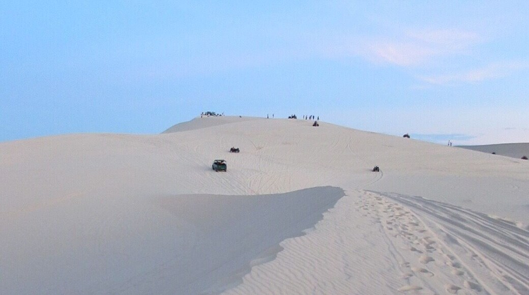 Up at 4am to see the sunrise over the white sand dunes
