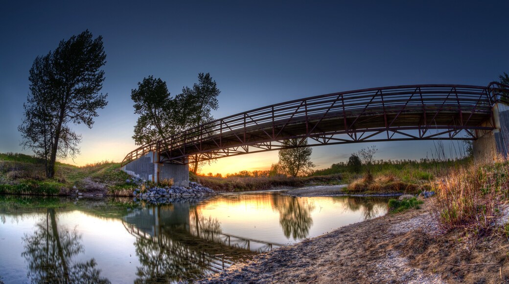 Sunset Over Fish Creek Provincial Park in Calgary