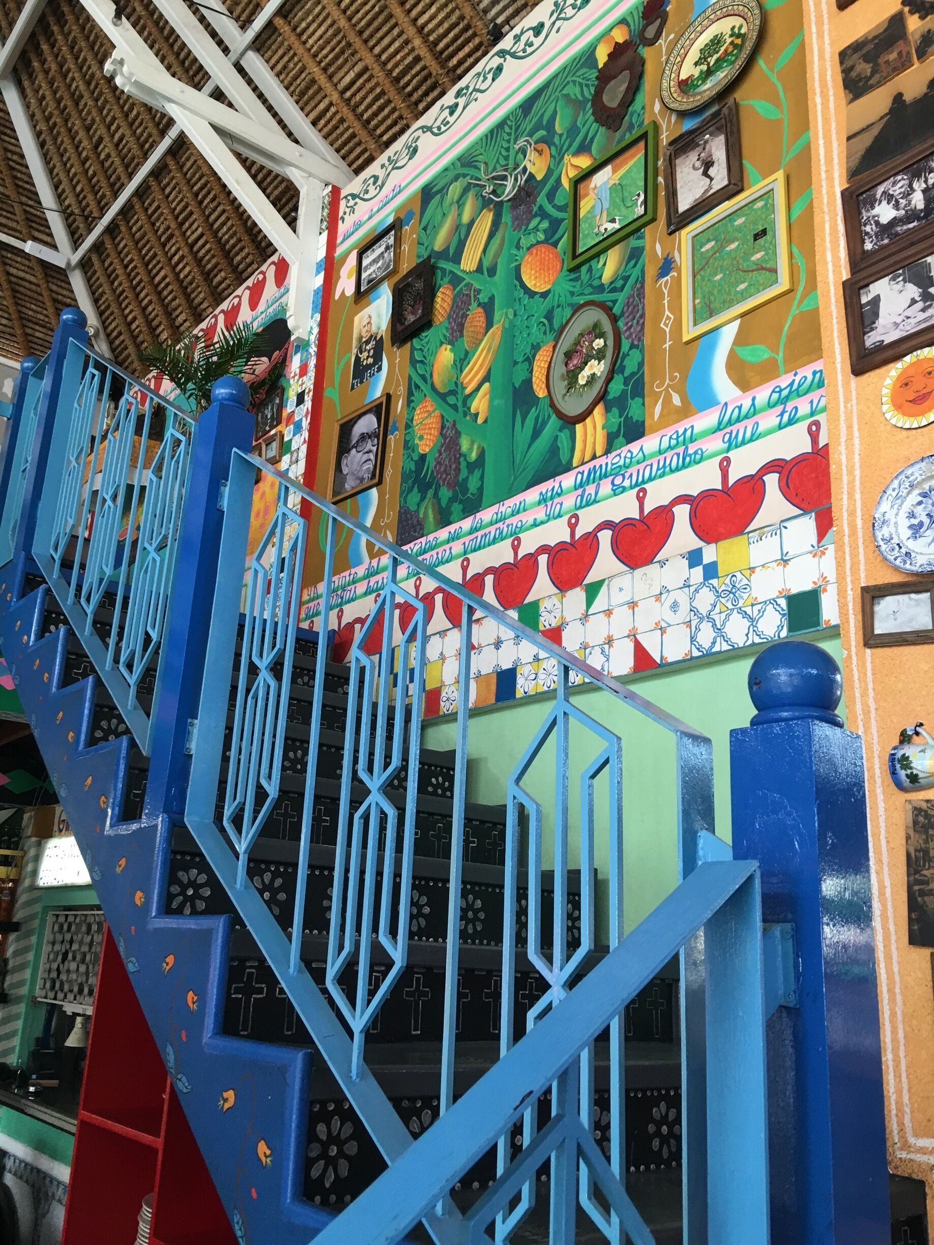 Hangout place for many young tourists. Colorful place!