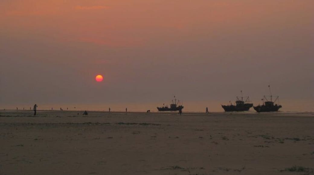 Sunset over the beach down the road from our old home <3