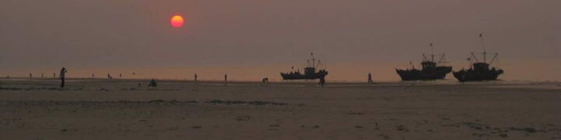 Sunset over the beach down the road from our old home <3