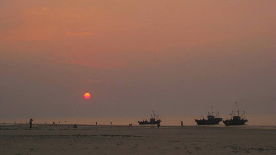 Sunset over the beach down the road from our old home <3