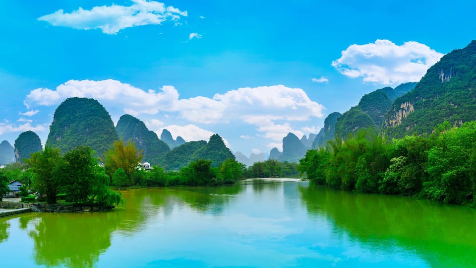 Guilin Yangshuo beautiful natural scenery