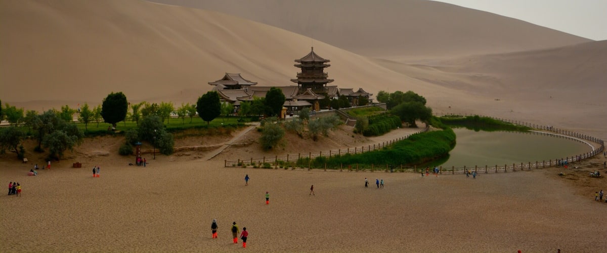 Crescent Moon Spring, Dunhuang, China
