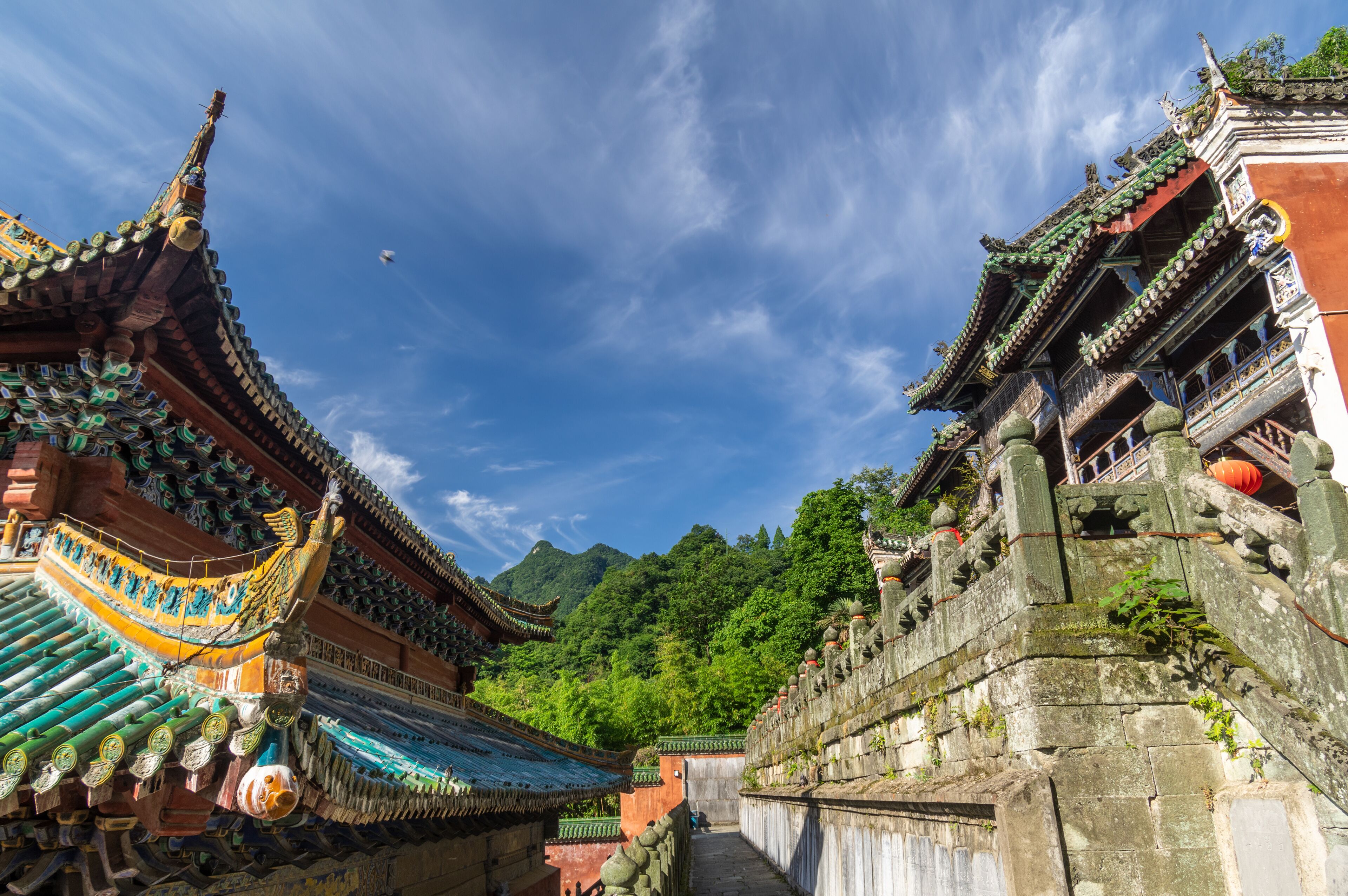 The charming summer scenery of Wudang Mountain, Hubei, China