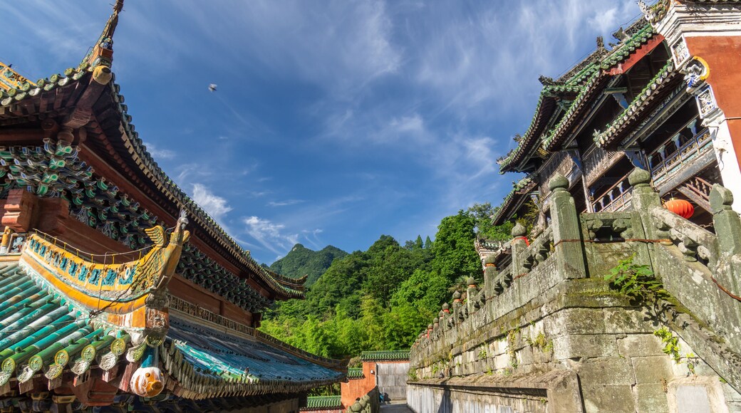 The charming summer scenery of Wudang Mountain, Hubei, China