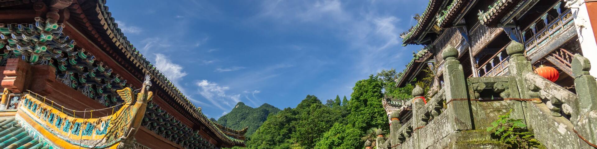 The charming summer scenery of Wudang Mountain, Hubei, China