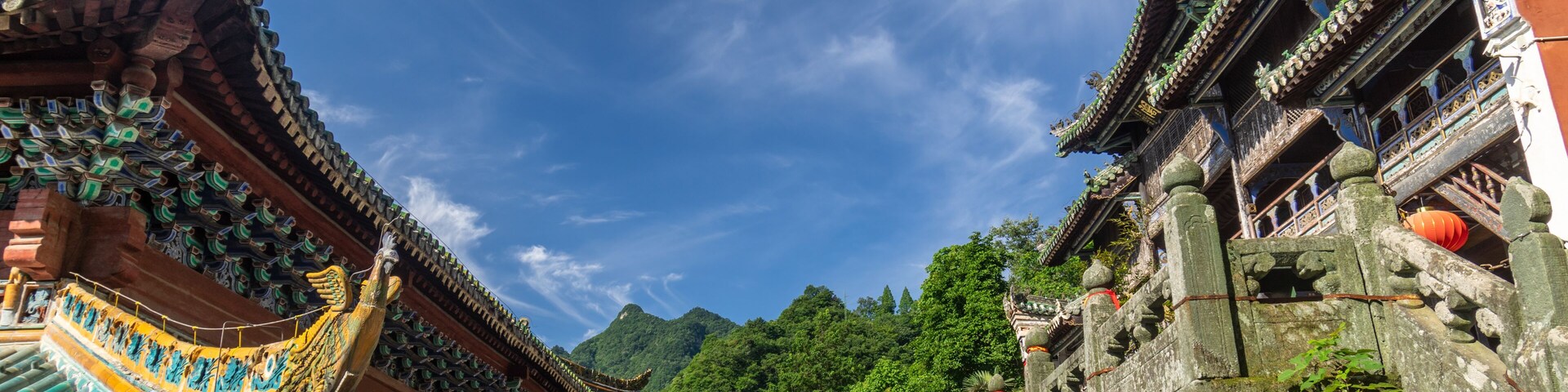 The charming summer scenery of Wudang Mountain, Hubei, China