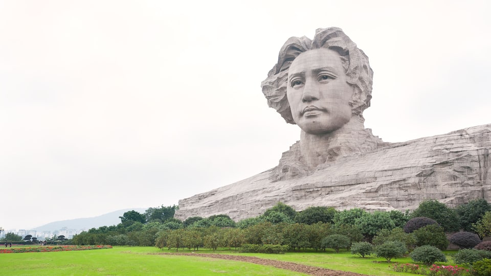 Chairman Mao sculpture in Changsha, Hunan Province, China