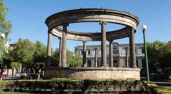 Quetzaltenango Central Park in the morning - Parque a Centro América Xela - Guatemala