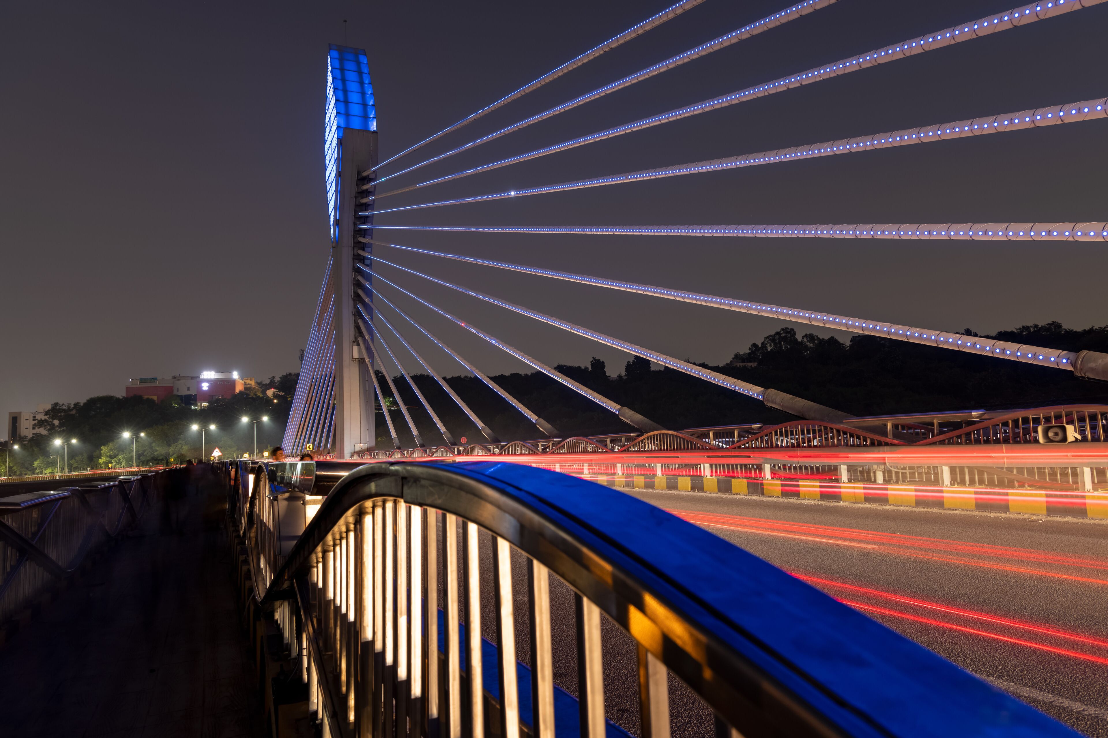 Durgam Cheruvu bridge at Hitech city, Hyderabad, is the fourth most populous city and sixth most populous urban agglomeration in India.