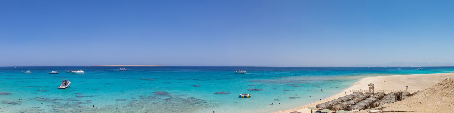the beach of giftun island