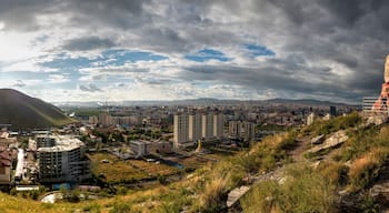 Das Zaisandenkmal am Rand von Ulan Bator, der Hauptstadt der Mongolei