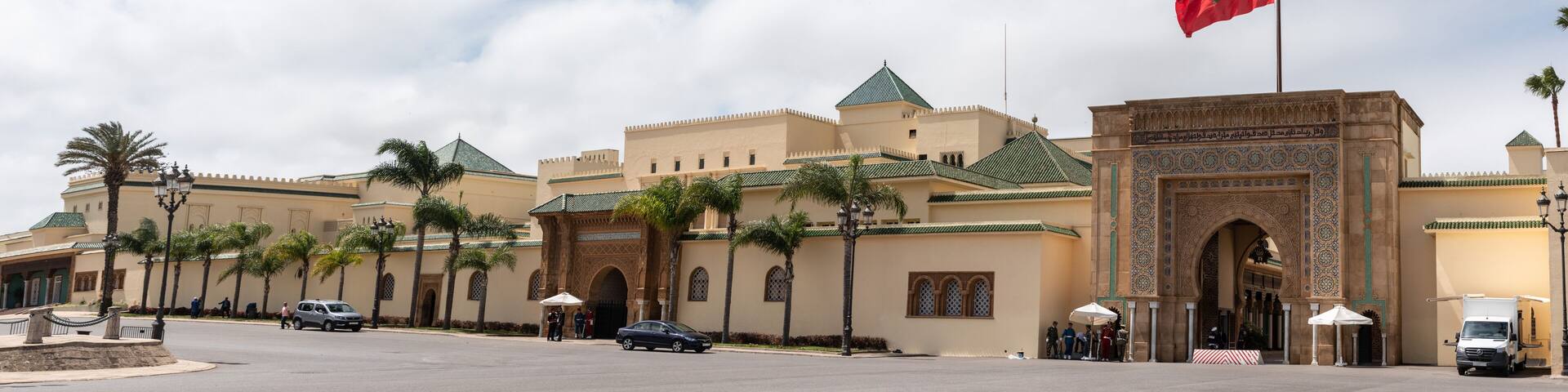 Main entrance of the Royal Palace in Rabat in Morocco