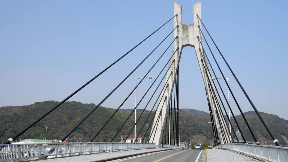 Suhama Bridge in Sumoto, Hyogo prefecture, Japan.