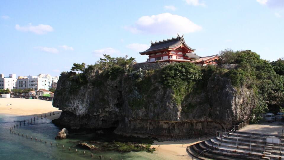 The distant view of Naminouegū Honden
