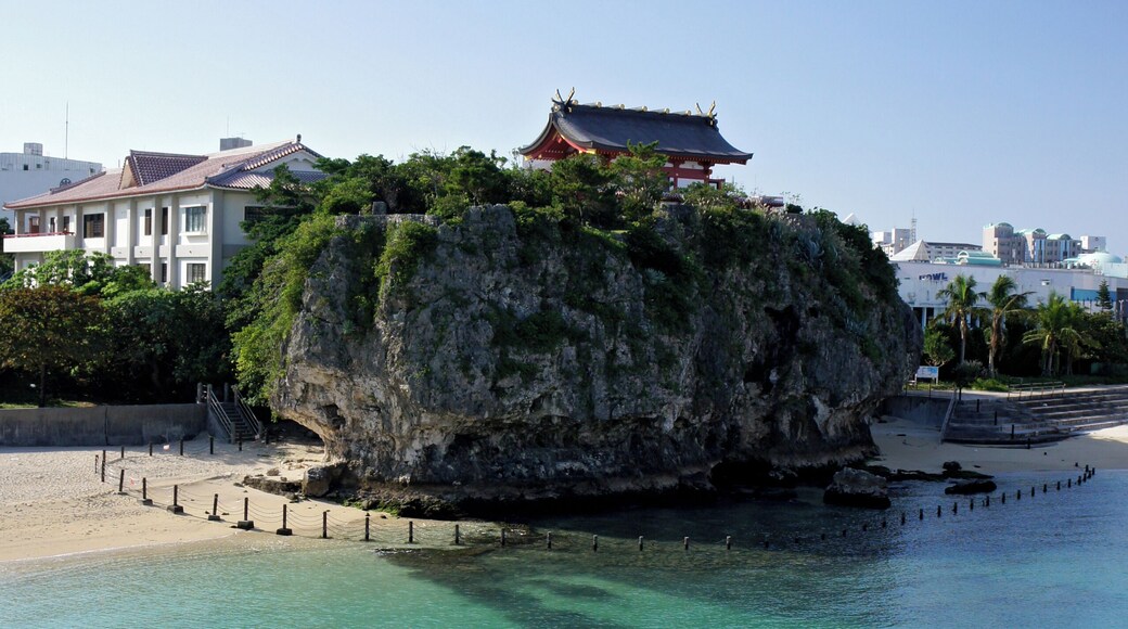 Naminoue Shrine and Naminoue Beach in Naha, Okinawa prefecture, Japan