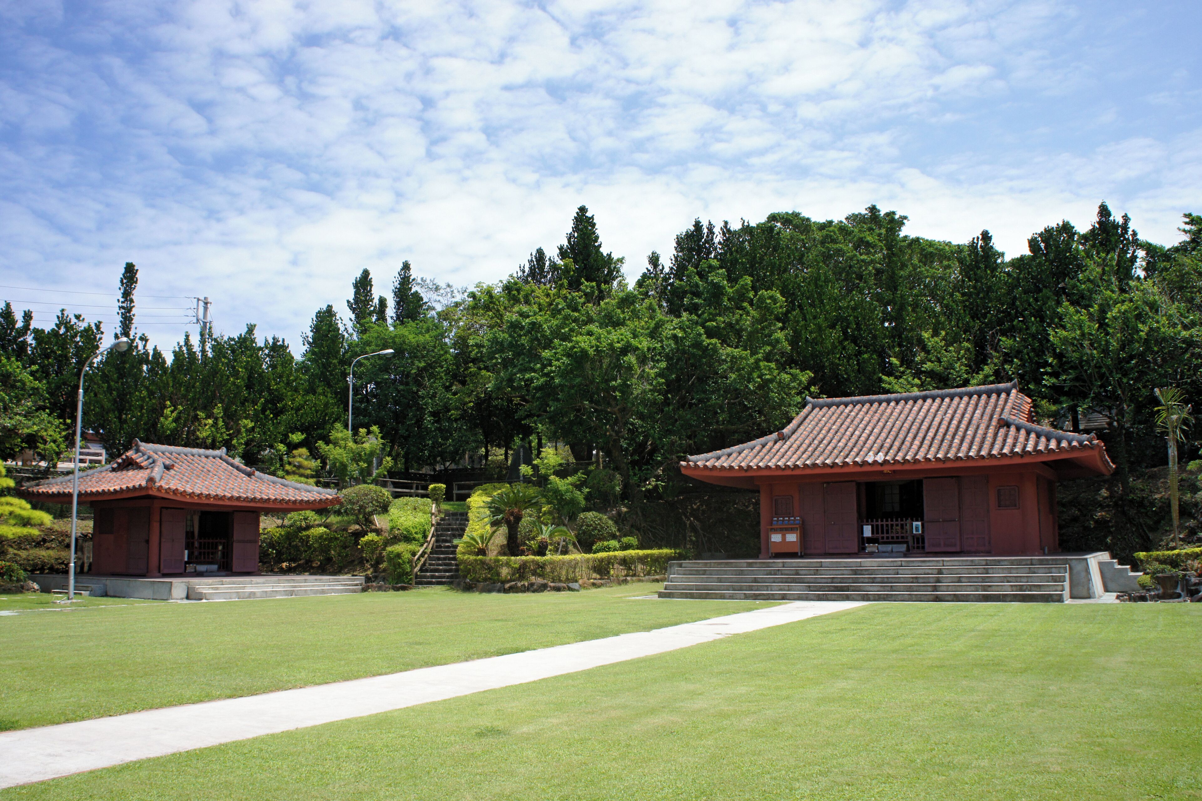 Shiseibyō on Tensonbyo-chi in Naha, Okinawa prefecture, Japan.