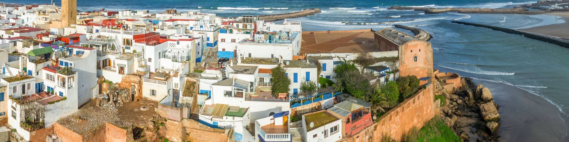 Panoramic aerial view of Rabat city, Morocco