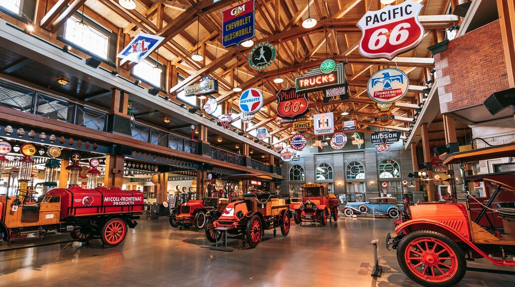 Gasoline Alley Museum featuring signage, interior views and heritage elements