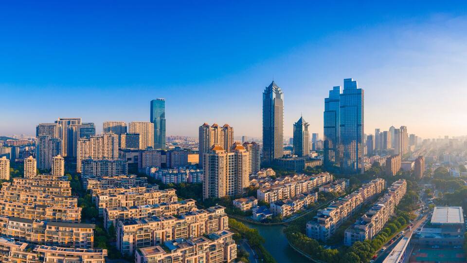 Urban scenery of Suzhou, Jiangsu Province, China