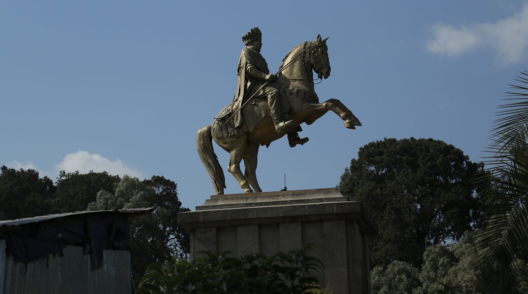 Plaza Menelik II en Adís Abeba, Etiopía