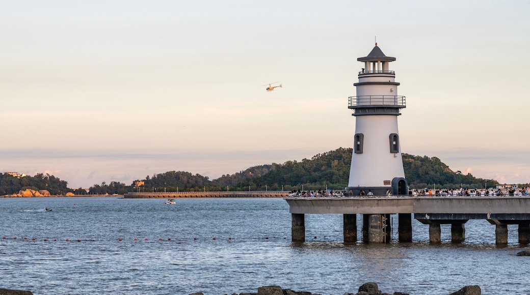 Love Post Office Lighthouse, a famous tourist attraction in Zhuhai, Guangdong, China