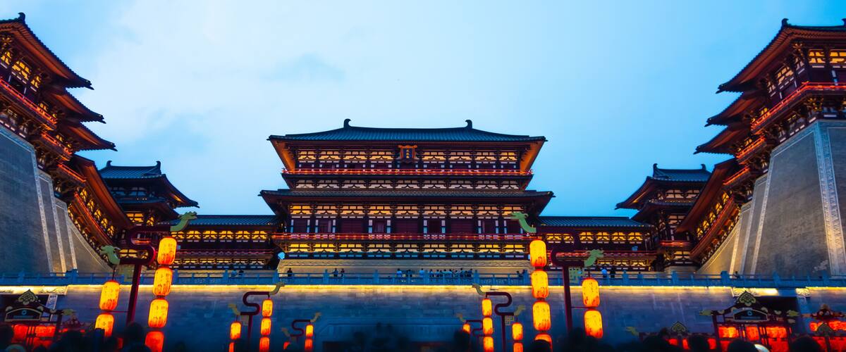 Yingtianmen Gate Luoyang Henan Province - Evening Scenic View