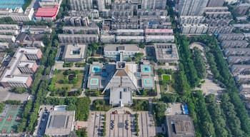 Aerial photography of Henan Museum in Zhengzhou, Henan Province