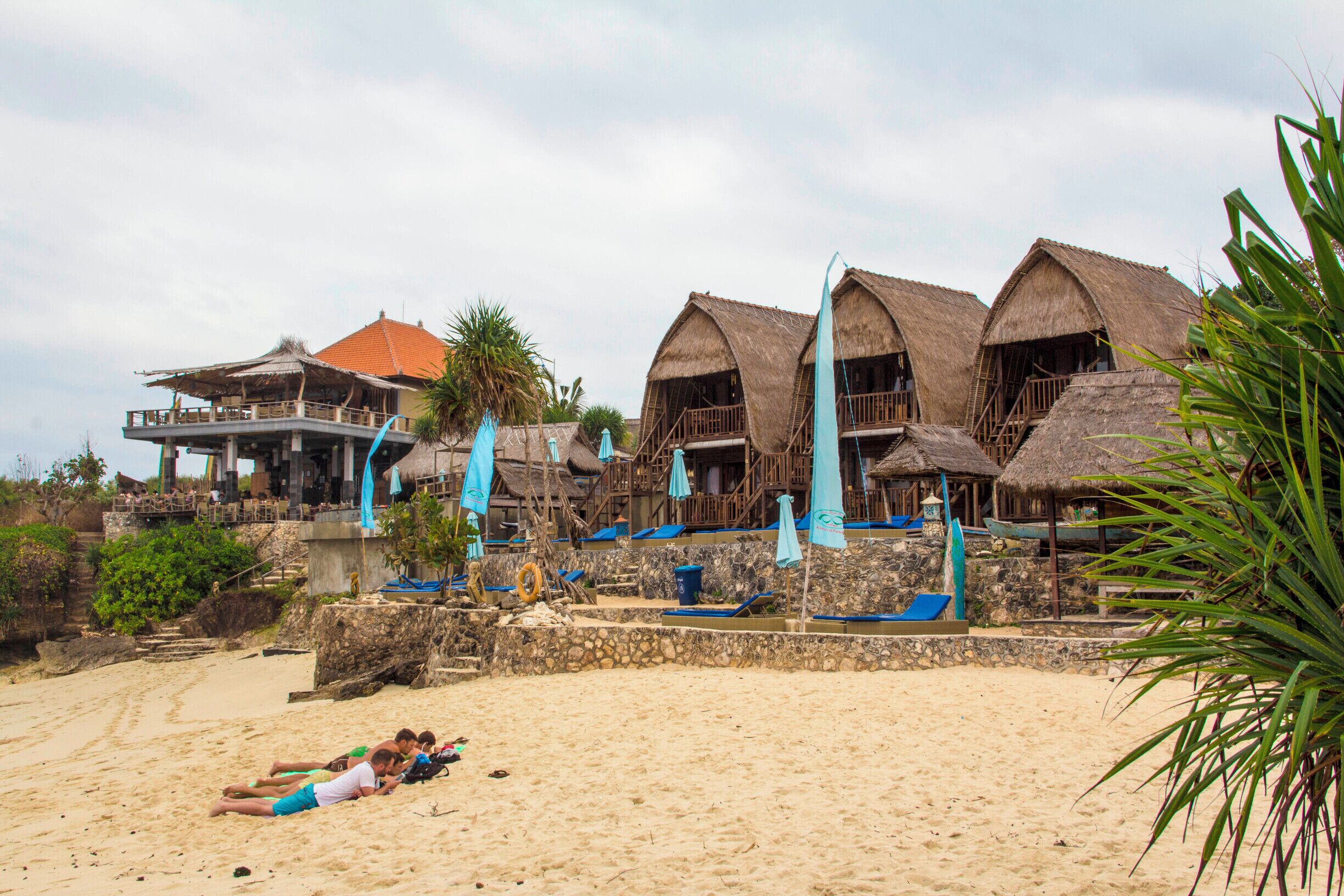 The weather is not too hot today, so we could do some of the activities on the beach, including reading the book and seeing the activity of friends in social media